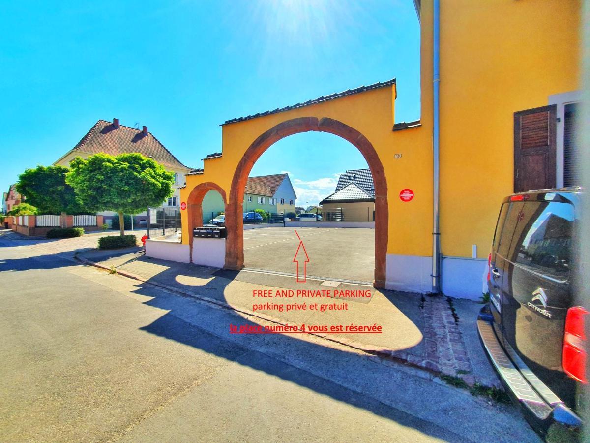 -GITE COCOON SPA-JACUZZI-JARDIN-PARKING Privé-CLIMATISATION Holtzwihr Exterior foto